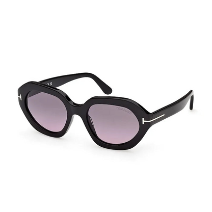 Óculos de Sol Tom Ford Geométrico Preto com Lentes Fumê Meryl-02 FT1341 FT1341_5301B