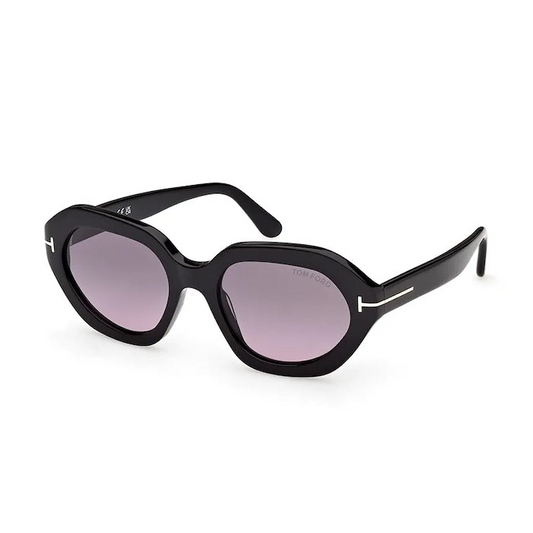 Óculos de Sol Tom Ford Geométrico Preto com Lentes Fumê Meryl-02 FT1341 FT1341_5301B