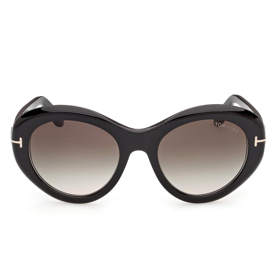Óculos de Sol Tom Ford Elodie-02 Redondo Preto Feminino FT1423 FT1423_5401B