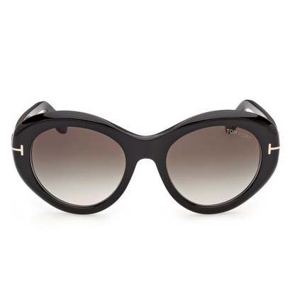 Óculos de Sol Tom Ford Elodie-02 Redondo Preto Feminino FT1423 FT1423_5401B
