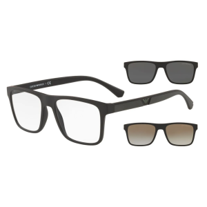 Óculos Emporio Armani 0EA4115 58531W54 com dois clip-ons