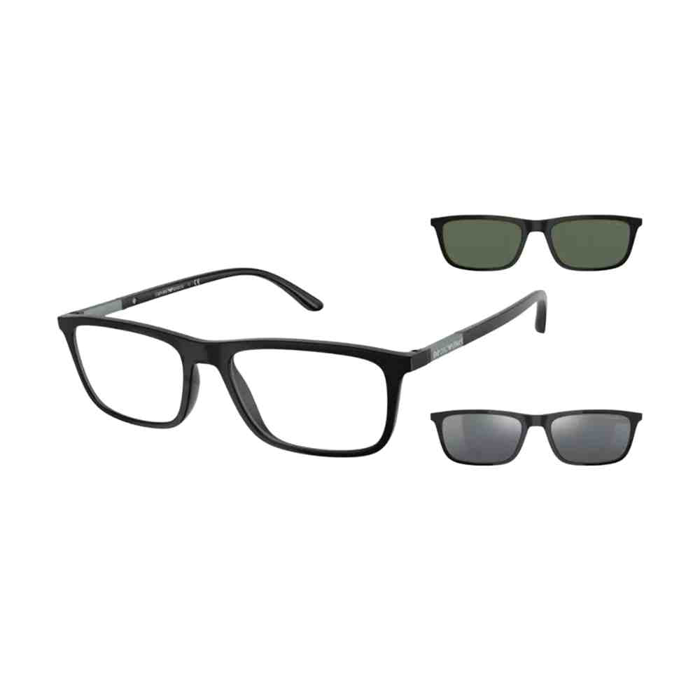 Emporio Armani 0EA4160 50421W55 com armação e clip-ons