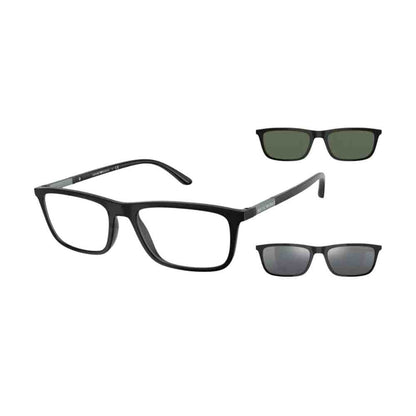 Emporio Armani 0EA4160 50421W55 com armação e clip-ons
