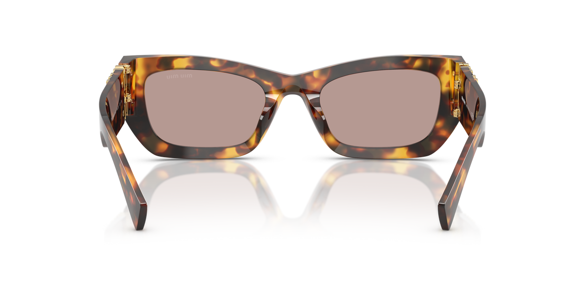 Miu Miu 0MU 09WS 14L20I53 Havana com lentes marrom-violeta — vista lateral