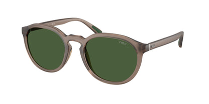 Óculos de sol POLO RALPH LAUREN PH4232U redondo marrom com lentes verdes