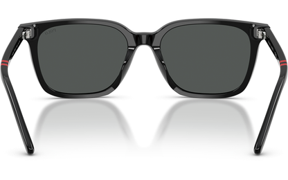 Óculos de sol POLO RALPH LAUREN PH4235U quadrado preto com lentes cinza-escuro