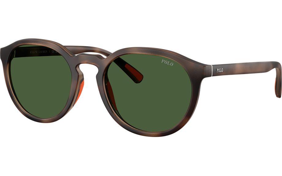 Óculos de sol POLO RALPH LAUREN PH4232U 59747153 redondo Havana fosco com lentes verdes