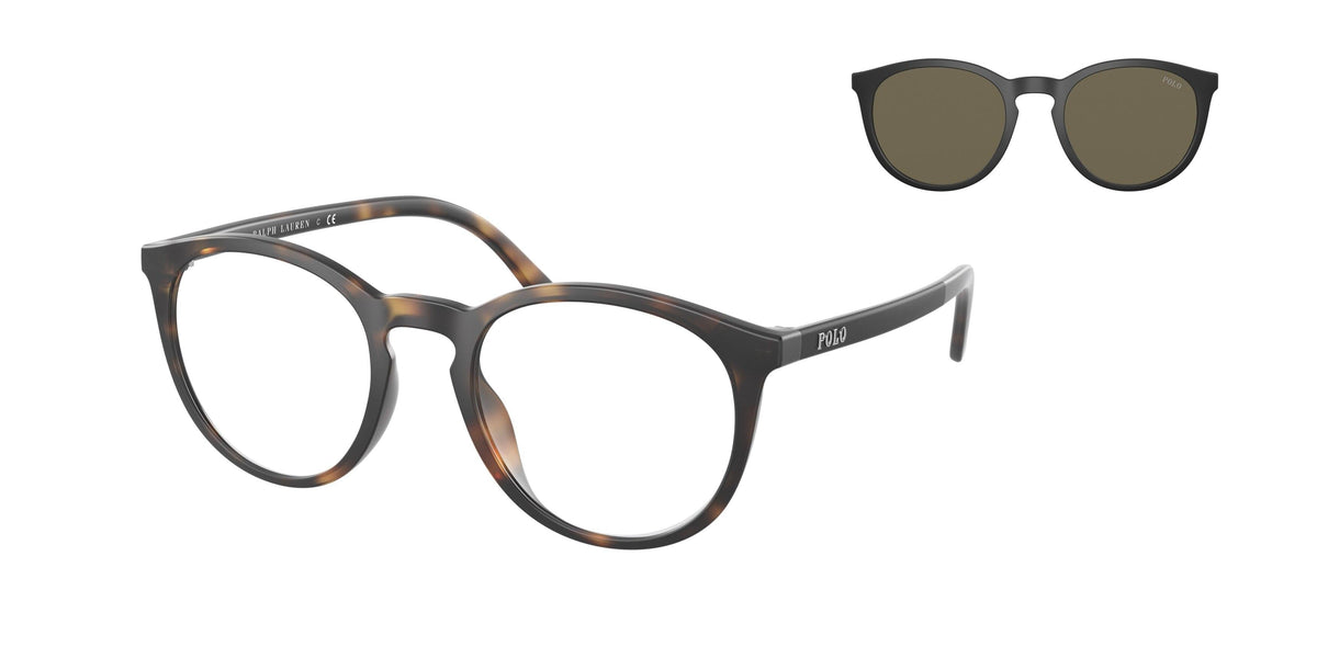 Óculos de sol POLO RALPH LAUREN PH4183U 5057-3 50 phantos Havana com lente transparente e clip-on