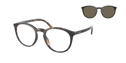 Óculos de sol POLO RALPH LAUREN PH4183U 5057-3 50 phantos Havana com lente transparente e clip-on