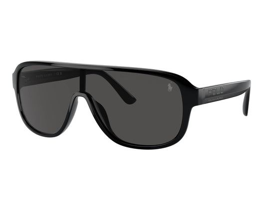 POLO RALPH LAUREN PH4196U 50018734 óculos de sol máscara preto vista inclinada