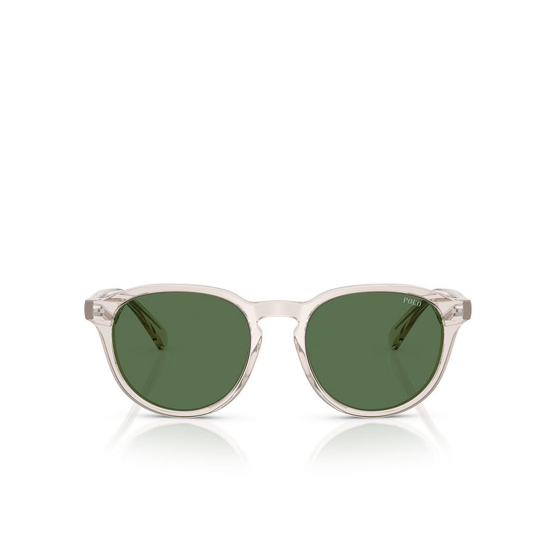 POLO RALPH LAUREN PH4221 61177152 óculos de sol redondo taupe transparente vista frontal