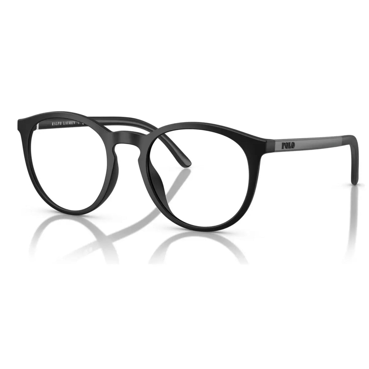 POLO RALPH LAUREN PH4183U 50019A52 vista frontal da armação preta com clip-ons