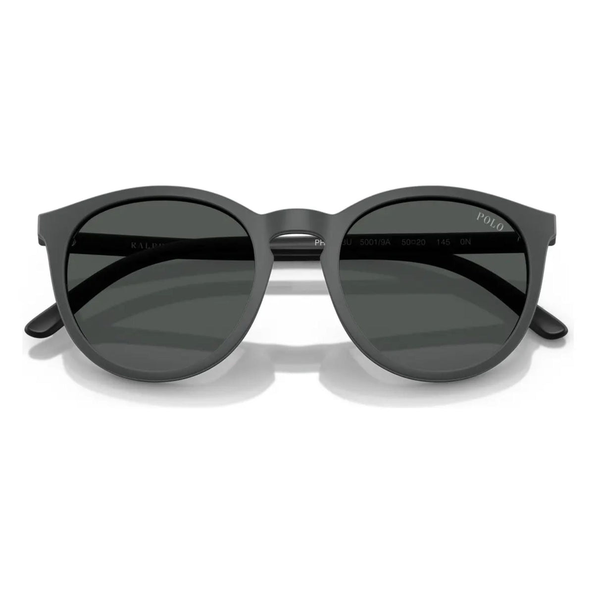 POLO RALPH LAUREN PH4183U 50019A52 vista lateral da armação preta com clip-ons