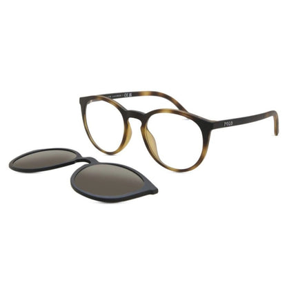 Óculos POLO RALPH LAUREN PH4183U 5057-3 50 Havana com clip-on solar separado