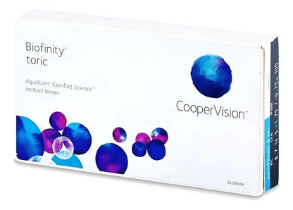 BIOFINITY TORIC — embalagem com 6 lentes